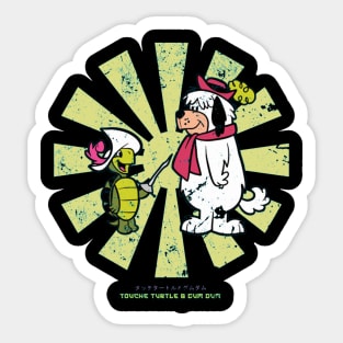 Touche Turtle And Dum Dum Retro Japanese Sticker